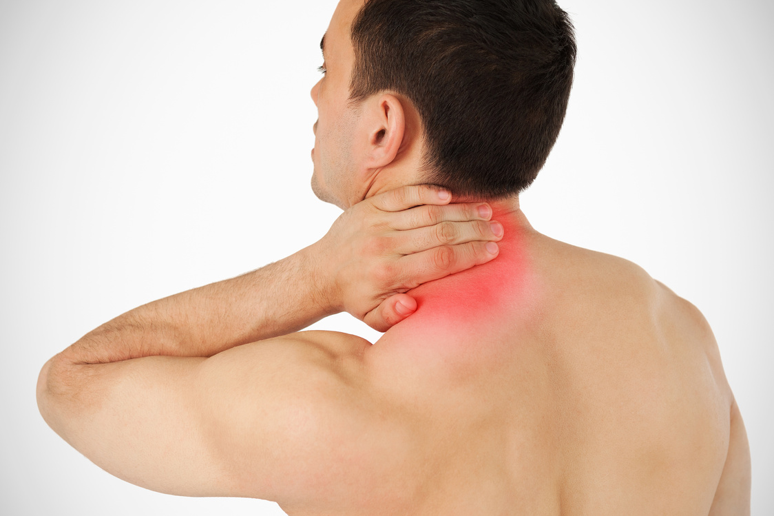 Man with neck pain